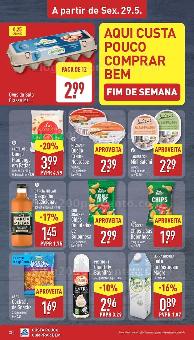 Antevisão Folheto ALDI Promoções de 25 a 31 maio